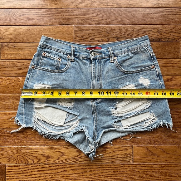Distressed Denim Shorts - Picture 3 of 5